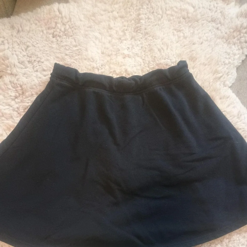 The Childrens Place Girls Black Skater Skirt Elastic Waist XL 14 School Wear